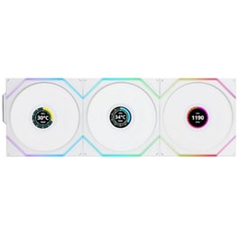 Case Fan Lian-Li Uni Fan TL Wireless LCD 120 Reverse 120mm RGB - Λευκό