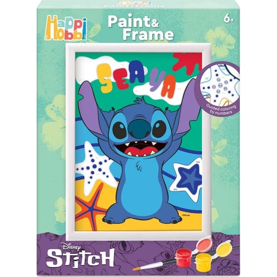 AS Company HappiHobbi Σετ Ζωγραφικής Paint & Frame Disney Stitch (1038-41035) image 0