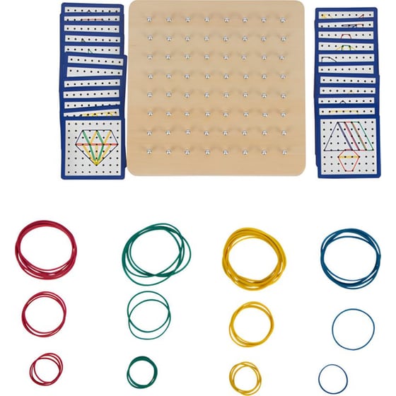 Ξύλινο Εκπαιδευτικό Παιχνίδι SMALL FOOT Montessori Γεωμετρικός Πίνακας image 2