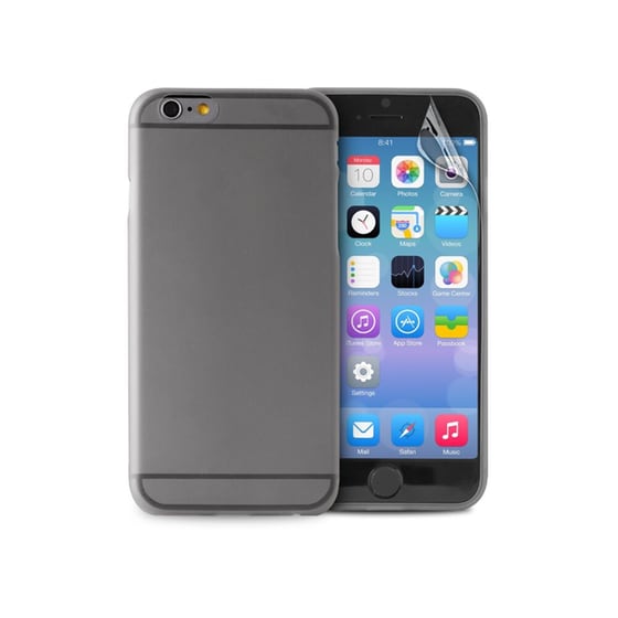 Θήκη iPhone 6/6S Plus & Μεμβράνη οθόνης - Puro UltraSlim 0.3 Cover IPC65503BLK Μαύρο image 0