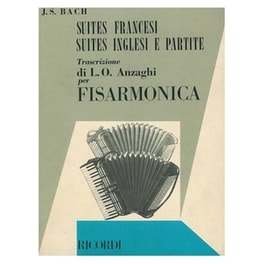 Βιβλίο Για Ακορντεόν Ricordi J.s. Bach - Αγγλικές Και Γαλλικές Σουίτες Για Ακκορντεόν