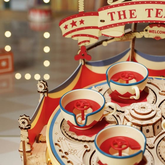 Rokr Tilt-a-whirl Diy Music Box 3d Ξύλινο Παζλ Ea04 image 4