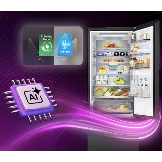 LG GMVW50DDMB Total No Frost 644 Lt Ασημί Ψυγείο Ντουλάπα image 8