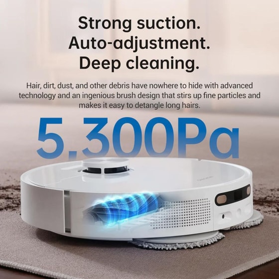 DREAME L10s Ultra Robot Vacuum για Σκούπισμα και Σφουγγάρισμα Λευκό Σκούπα Ρομπότ image 9