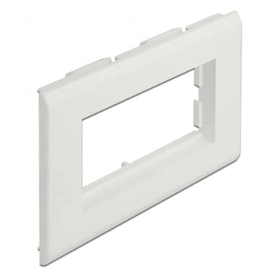 Bάση Πρίζας Delock Moduleς Easy 45 81316, 130 X 80 Mm, Λευκό image 0