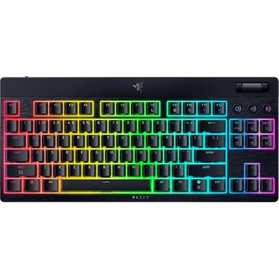 Razer BlackWidow V4 Low Profile Μηχανικό Ασύρματο Πληκτρολόγιο με Yellow διακόπτες - Μαύρο image 0