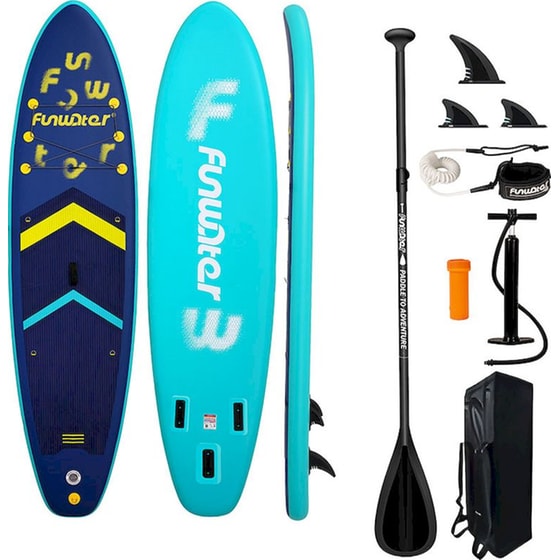 Φουσκωτή Σανίδα SUP FunWater 350x86x15cm - Γαλάζια image 0