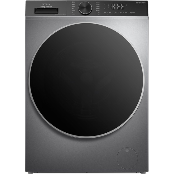 TESLA WF91480TSGR 9 kg 1.400 Στροφές Γκρι Πλυντήριο Ρούχων image 0