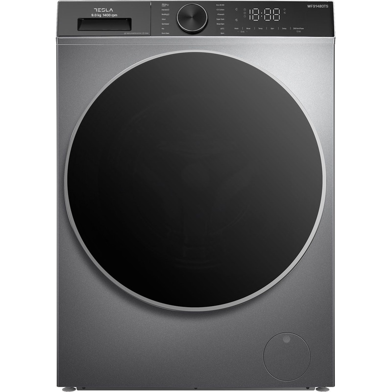 TESLA WF91480TSGR 9 kg 1.400 Στροφές Γκρι Πλυντήριο Ρούχων