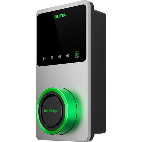 Επιτοίχιος Φορτιστής Αυτοκινήτου Autel AC Wallbox 22 kW με Touch Screen - Ασημί image 2