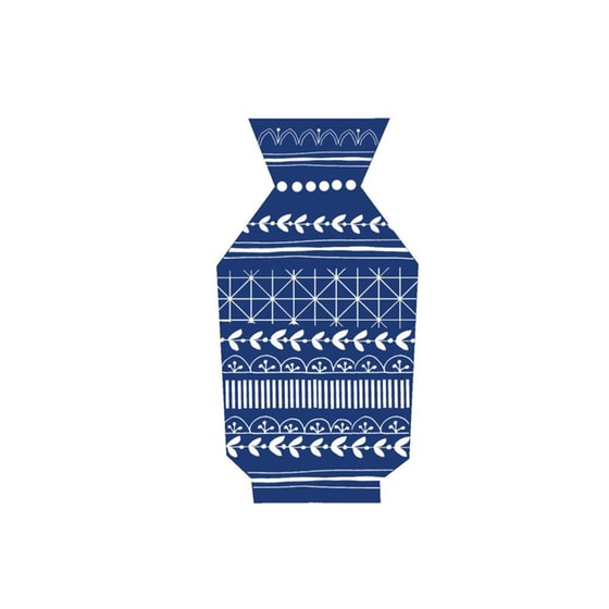 Μαγνητάκι Colourbox Designs Βάζο - Μπλε image 3