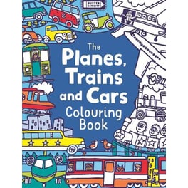 The Planes, Trains And Cars Colouring Book