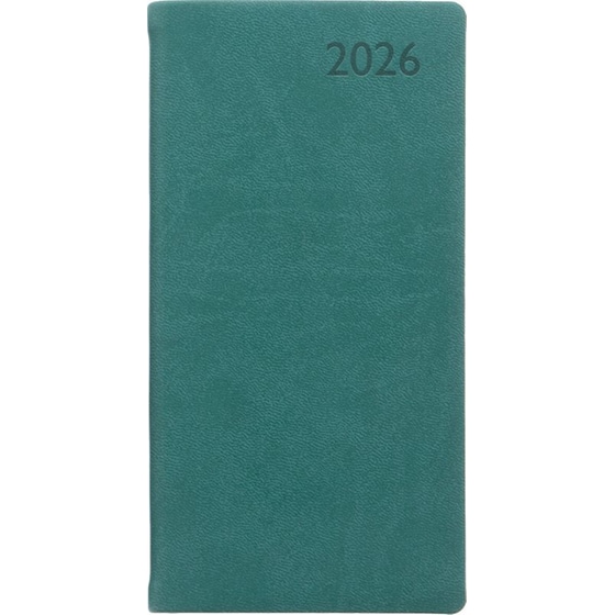 Ημερολόγιο Τσέπης/ Ατζέντα Εβδομαδιαίο 2026 Letts 12M Verona Slim Aqua image 0