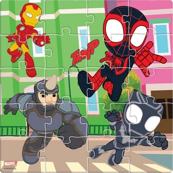 Σετ Παζλ Luna Toys Μαγνητικό Spidey And Friends (σετ 3x20 Τμχ) image 1