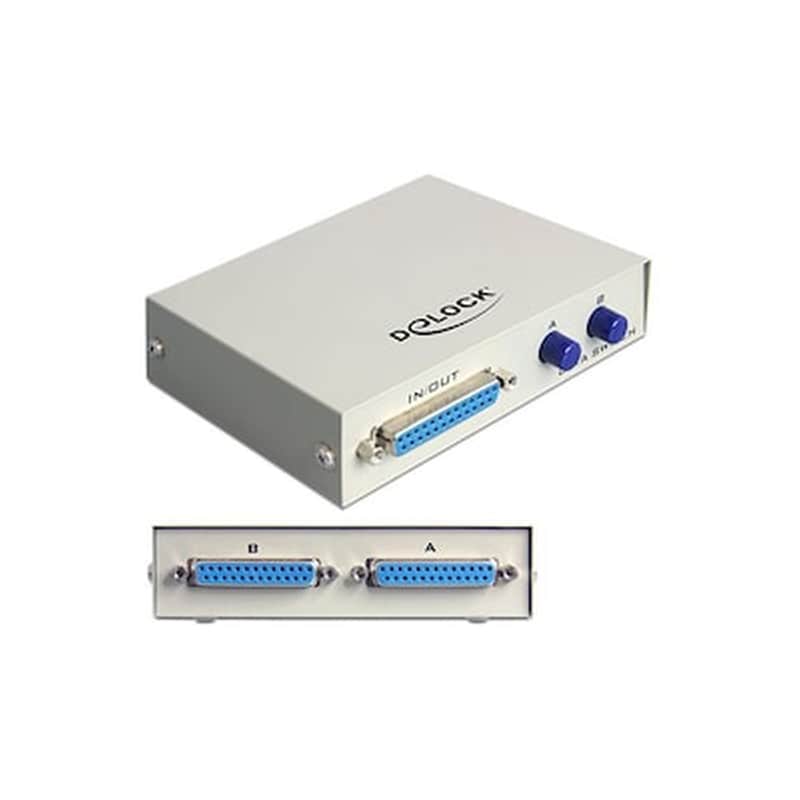 DeLOCK D-SUB25 2 Port Network Switch Fast Ethernet (100 Mbps)