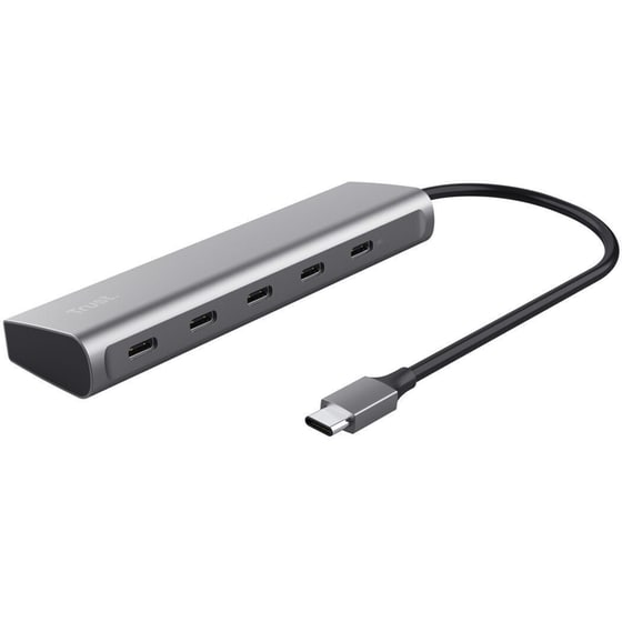 Trust Halyx USB Hub 5-Port USB 3.2 συμβατό με USB-C - Ασημί image 0