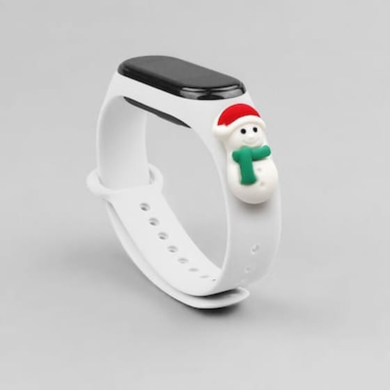 Λουράκι Hurtel Christmas Holidays για Xiaomi Mi Smart Band 5/Mi Smart Band 6 - White Snowman 1 image 1