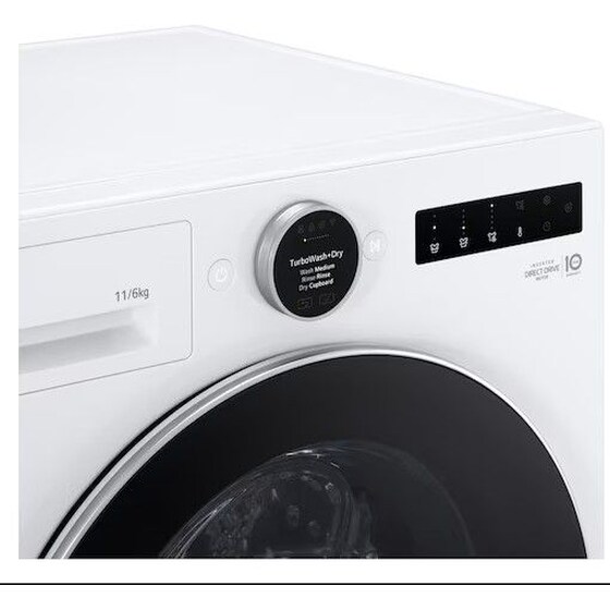 LG WHX9016TLC 11kg/6kg Λευκό Πλυντήριο Στεγνωτήριο image 3