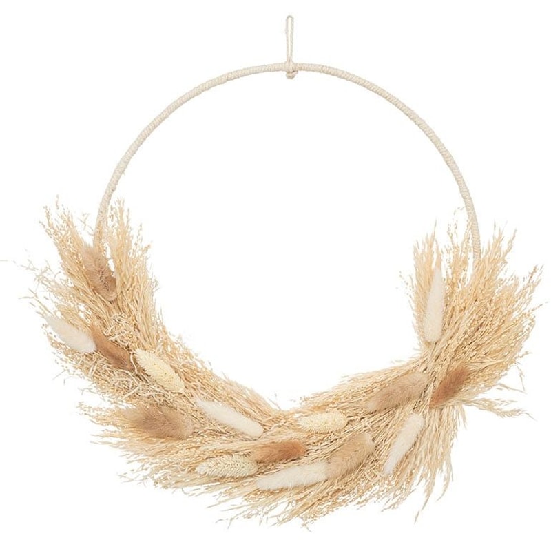 Διακοσμητικό Τοίχου Spitishop Μεταλλικό Φ34 cm - Εκρού