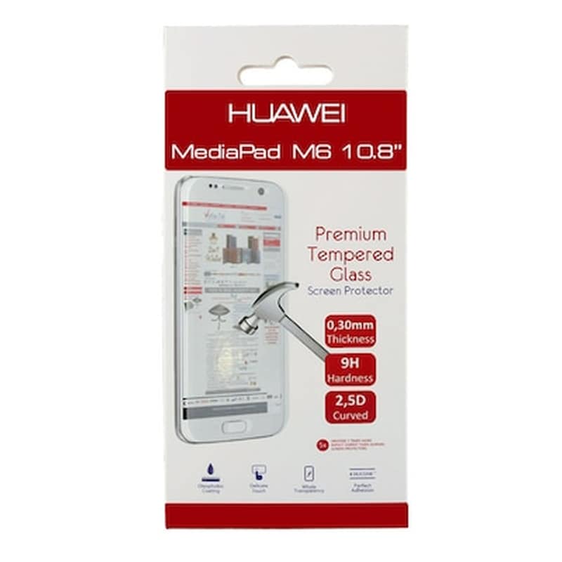 VOLTE-TEL Προστατευτικό οθόνης Huawei Mediapad M6 - Volte-tel Tempered Glass 9h 2.5d Full Glue