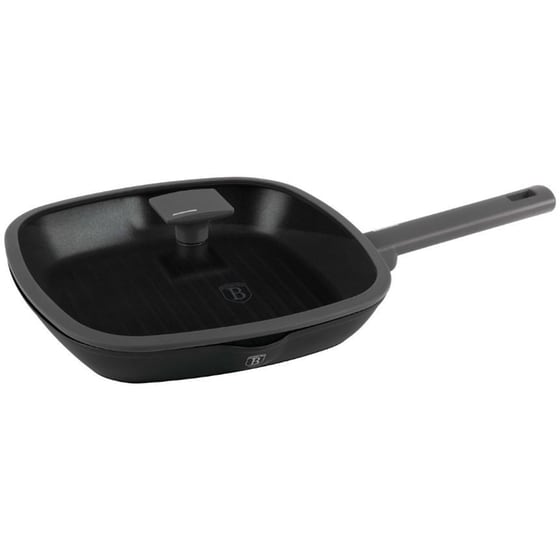 Αντικολλητικό Τηγάνι Γκριλ BERLINGER HAUS BH-8127 28 cm Μαύρο image 0