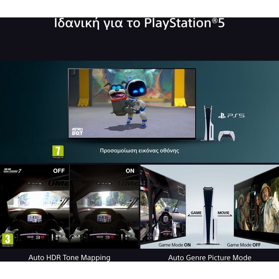 Sony BRAVIA 3 LED 50" 4K  Google Smart Τηλεόραση  K50S35B image 6