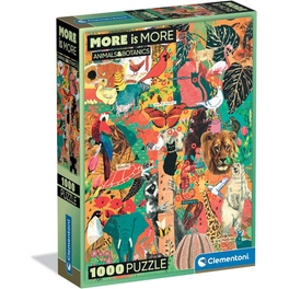 Παζλ Clementoni More is More Collection Animals & Botanics - Compact Box (1000 Κομμάτια)