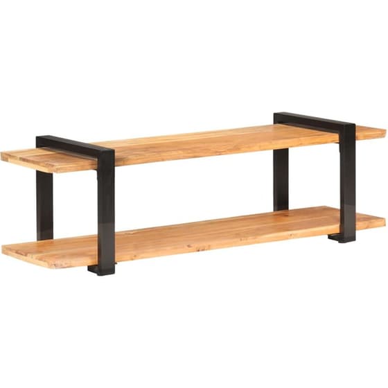 Έπιπλο Τηλεόρασης VidaXL από Ξύλο 130x40x40cm - Kαφέ/Μαύρο image 6