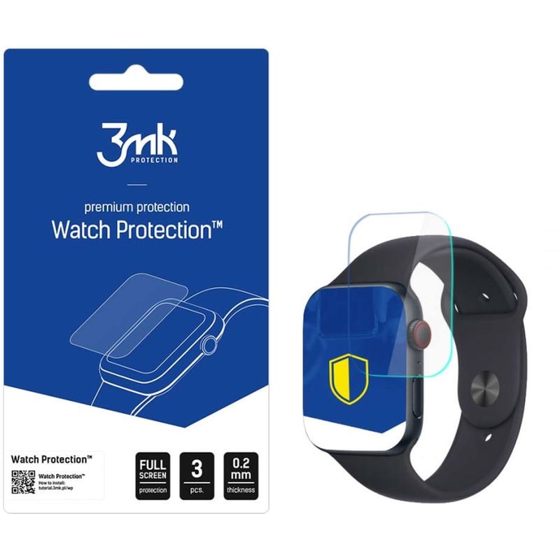 Προστασία Οθόνης 3MK Watch Protection για Apple Watch SE 44mm (3τμχ)