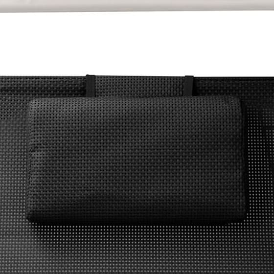 Ξαπλώστρα VidaXL Διπλή με Σκίαστρο από Textilene 190x137x158 cm - Μαύρο/Μπεζ image 5