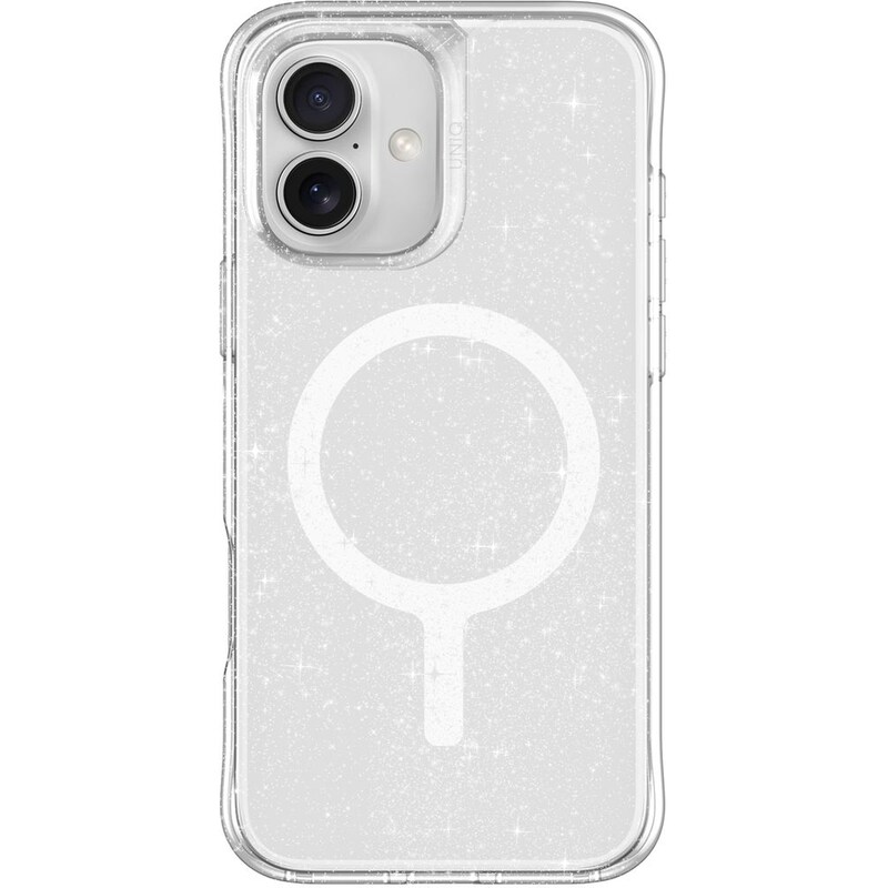 Θήκη Apple iPhone 16 - Uniq LifePro Xtreme Tinsel Glitter Case - Clear