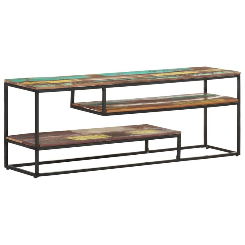 Έπιπλο Τηλεόρασης VidaXL Ξύλινο/Μεταλλικό 130x30x45cm - Kαφέ