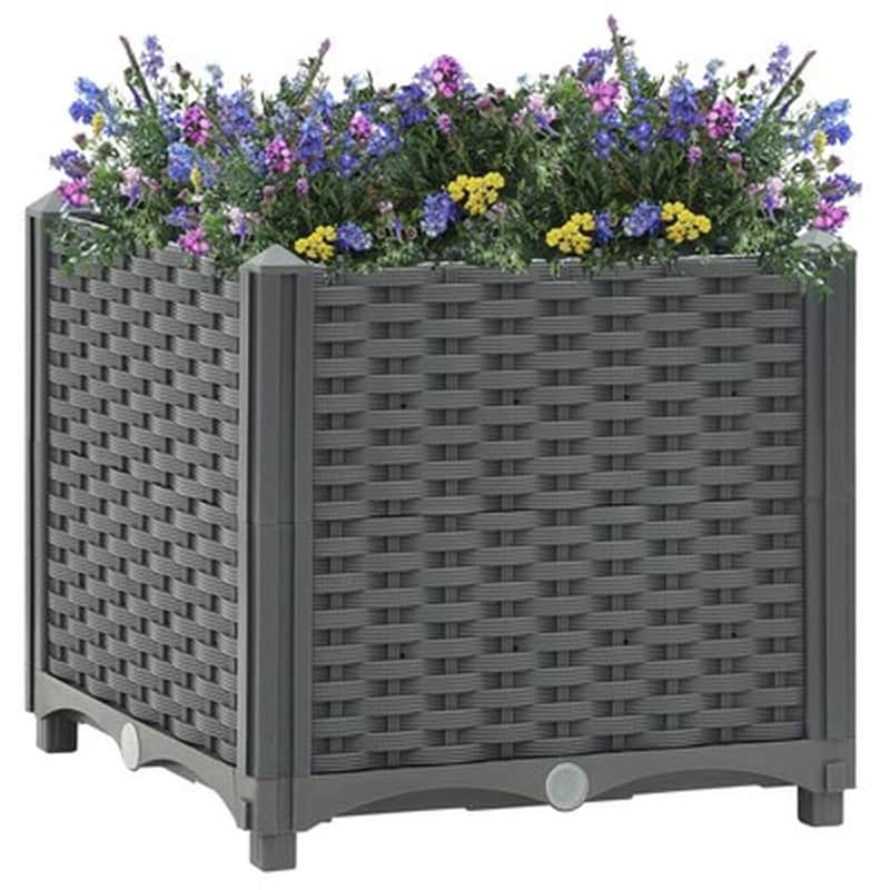VIDAXL Vidaxl Ζαρντινιέρα 40 X 40 X 38 Εκ. Από Πολυπροπυλένιο