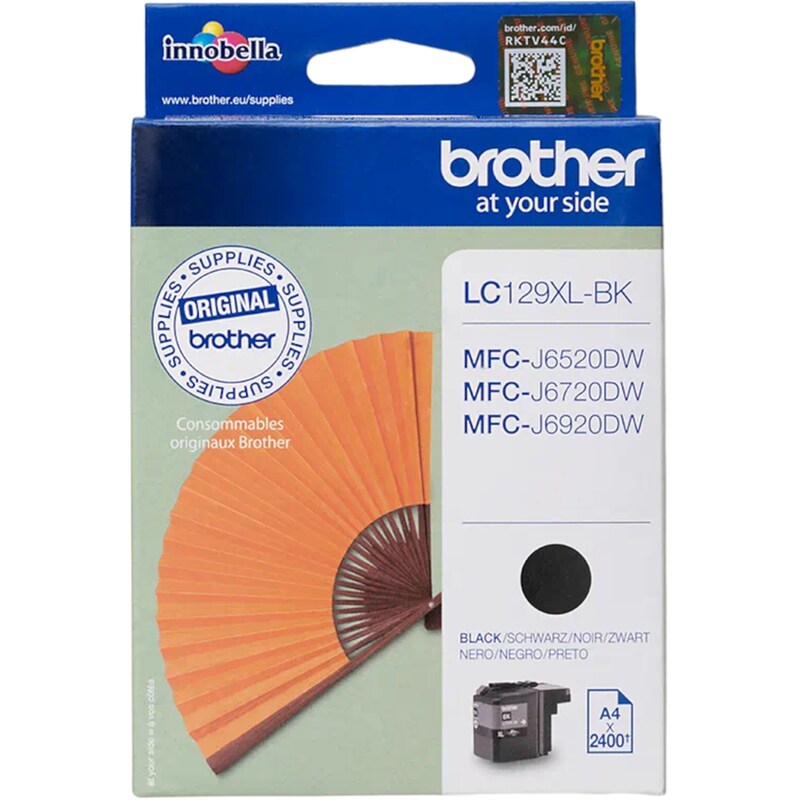 Brother LC-129XLBK Μαύρο Μελάνι Εκτυπωτή