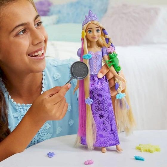 Κούκλα Disney Princess Fairy-Tale Hair Rapunzel(HLW18) image 2