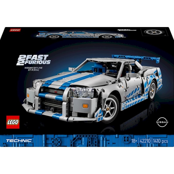 LEGO® Technic 2 Fast 2 Furious Nissan Skyline GT-R (R34) Car (42210) image 2