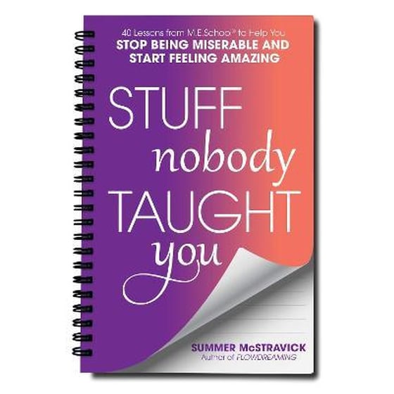 Stuff Nobody Taught You : 40 Lessons from M.E.School (R) to Help You Stop Being Miserable and Start Feeling Amazing image 0
