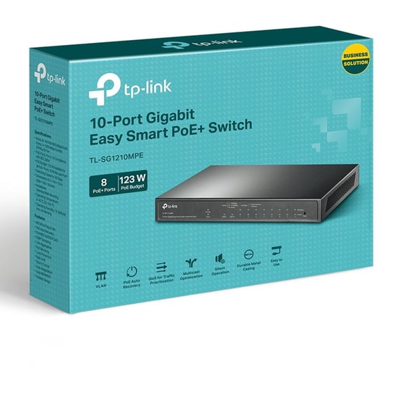 TP-Link TL-SG1210MPE Switch  Easy Smart l2 Gigabit Ethernet (1000 Mbps) 10-Port PoE+ image 1