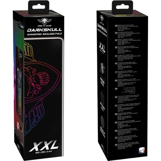 Spirit of Gamer Darkskull Gaming Mouse Pad XXL 800 mm - Μαύρο image 4