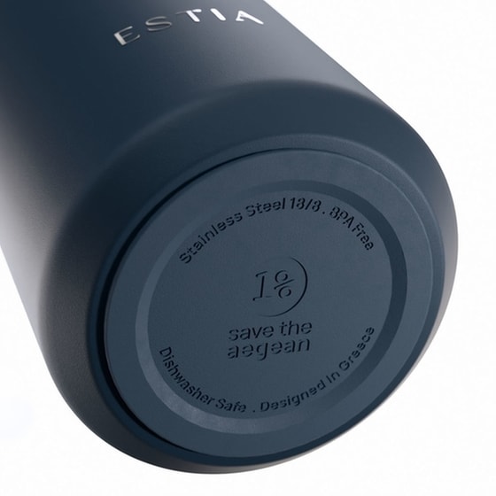 Μπουκάλι Θερμός Estia Flow Save the Aegean Indigo 800 ml image 2