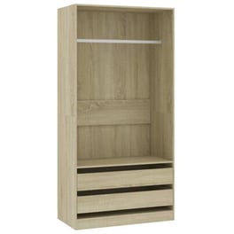 Μονόφυλλη Ντουλάπα Vidaxl από Μοριοσανίδα 100x50x200cm - Sonoma