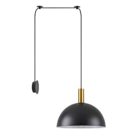 Απλίκα Τοίχου Homelighting 77-8835 Μεταλλική Φ40x31 cm - Χρυσή/Μαύρη