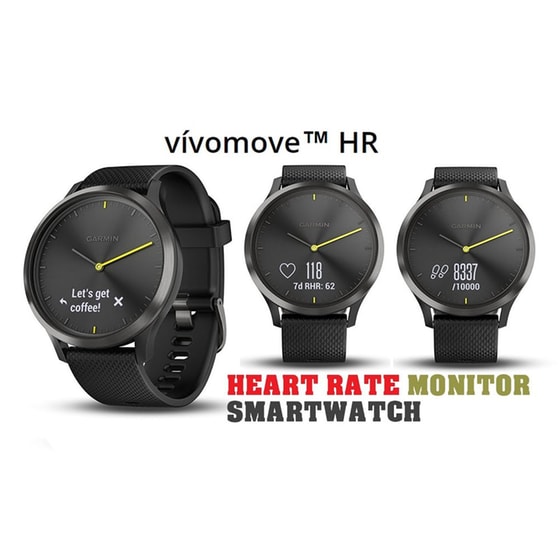 Smartwatch Garmin Vivomove HR Sport Μαύρο image 2