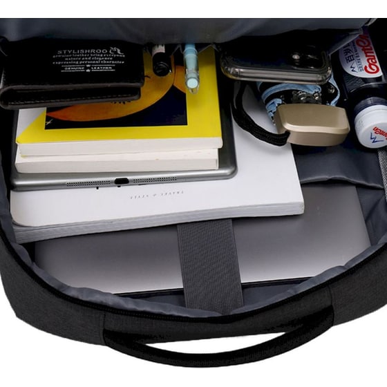 Τσάντα Πλάτης Amber με Θήκη Laptop 15.6'' AΜ2014 13 lt - Μαύρο image 5