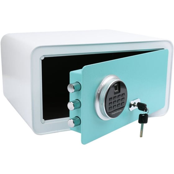 Χρηματοκιβώτιο Olympia GOsafe 2.0 210 GR 28L με Ηλεκτρονική Κλειδαριά 23x43x35 cm - Λευκό/Γαλάζιο image 2