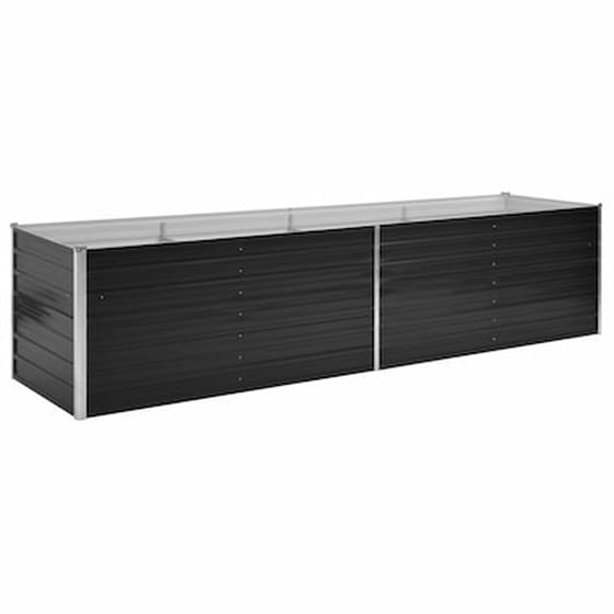 Vidaxl Ζαρντινιέρα Υπερυψωμένη Ανθρακί 320x80x77 Εκ. Γαλβαν. Χάλυβας image 3