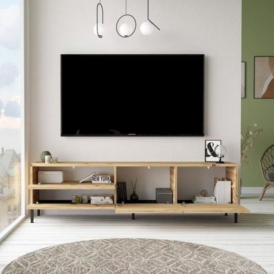 Έπιπλο Τηλεόρασης Motivo Μοριοσανίδα 170.3x35.5x46.4 cm - Kαφέ image 1