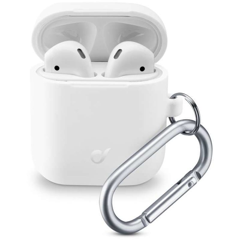 Θήκη Ακουστικών Cellular Line για Apple AirPods 1st/2nd Gen - Λευκό