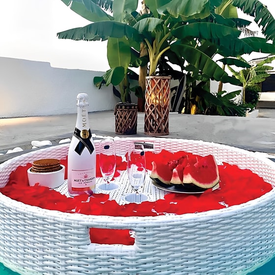 Δίσκος Πισίνας Floating Breakfast 80 cm Στρογγυλός - Λευκός image 4