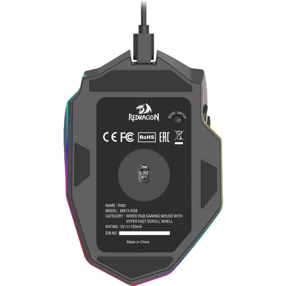 Redragon M813-RGB Gaming Ασύρματο Ποντίκι - Black image 2